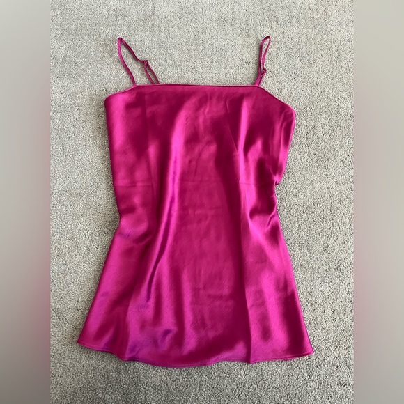 Victorias Secret silk Pink Camisole Pant Set Large - Picture 5 of 7